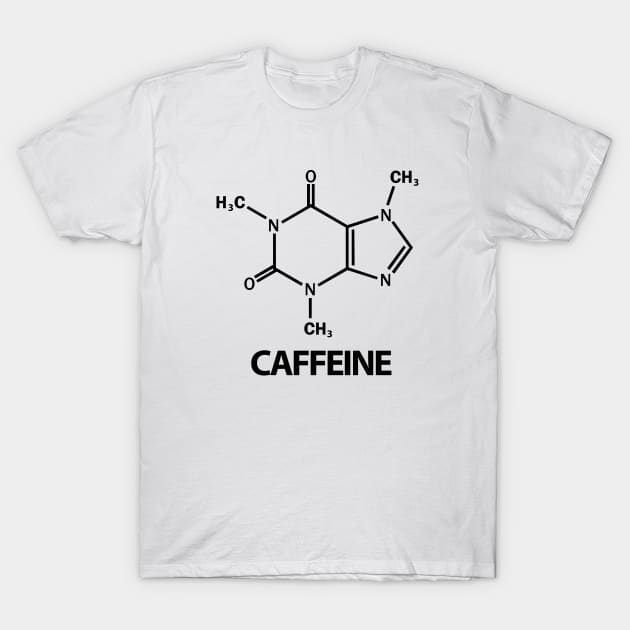 Skeletal formula of caffeine T-Shirt by JamesCMarshall